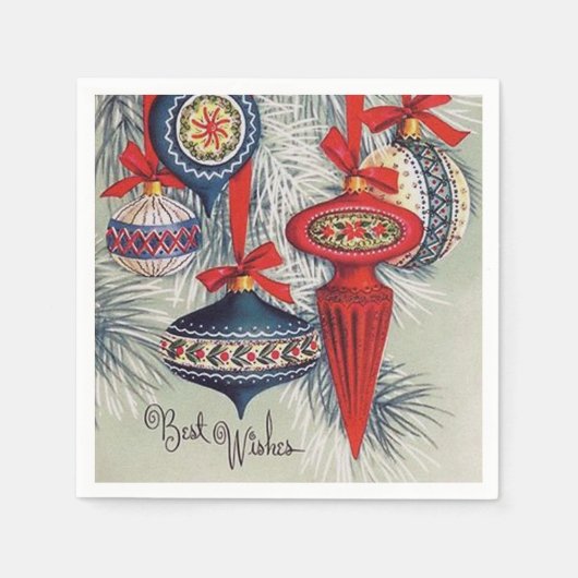 feestdag met kerstaven servet (Voorkant)