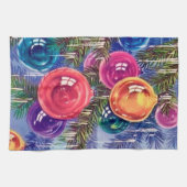 feestdag met kerstaven theedoek (Horizontaal)