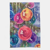 feestdag met kerstaven theedoek (Verticaal)