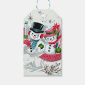 feestdag met kerstavond cadeaulabel (Voorkant)