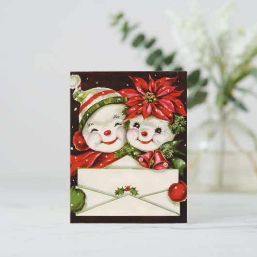 feestdag met kerstavond feestdagenkaart (Staand voorkant)