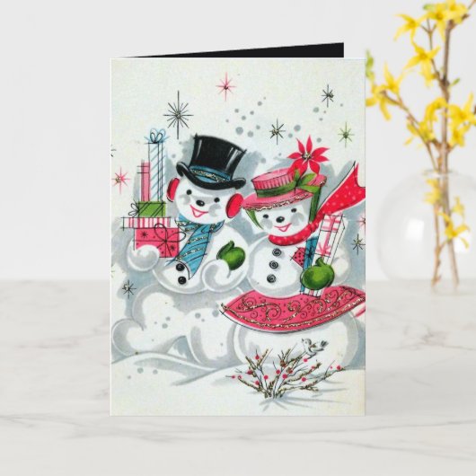 feestdag met kerstavond kaart (Gele Bloem)