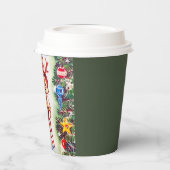 feestdag met kerstavond papieren bekers (Links)