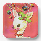 feestdag met kerstavond papieren bordje (Voorkant)