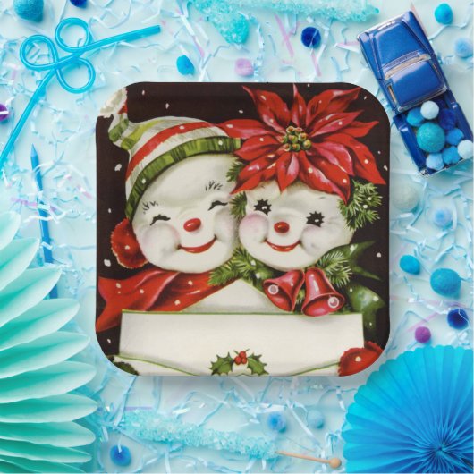 feestdag met kerstavond papieren bordje (Feest)