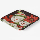 feestdag met kerstavond papieren bordje (Gebogen)