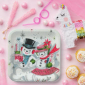 feestdag met kerstavond papieren bordje (Feest)