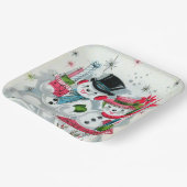 feestdag met kerstavond papieren bordje (Gebogen)