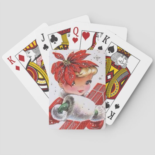 feestdag met kerstavond pokerkaarten (Achterkant)