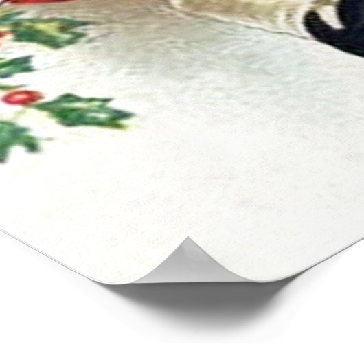 feestdag met kerstavond poster (Hoek)