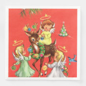 feestdag met kerstfeestdag servet (Voorkant)