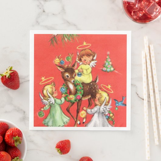 feestdag met kerstfeestdag servet (Insitu)