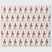 feestdag met oud kerstfeest cadeaupapier (Vlak)