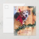  feestdag met prettige kerstcadeaus feestdagenkaart (Voorkant / Achterkant)