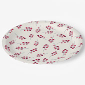 feestdag met rode pip Berries Papieren Bordje (Gekanteld)