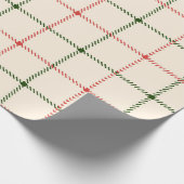 feestdag met rood en groen licht cadeaupapier (Hoek)