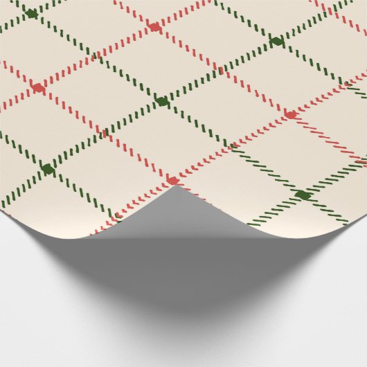  feestdag met rood en groen licht cadeaupapier (Hoek)