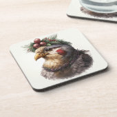 feestdag / Onderzetters met kerstkip (Linkerzijde)