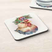 feestdag / Onderzetters met kerstkip (Linkerzijde)