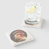 feestdag / Onderzetters met kerstkip (Zijkant)