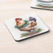 feestdag / Onderzetters met kerstkip (Linkerzijde)