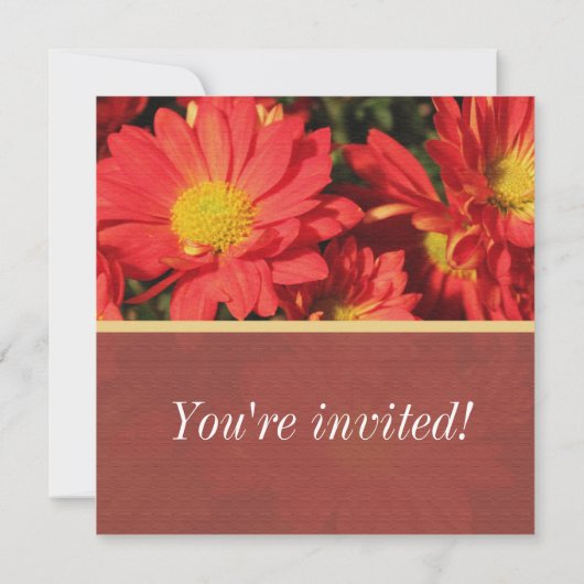 feestdag oranje feestbloemen kerstfeest kaart (Achterkant)