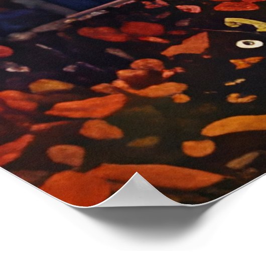  feestdag oude kleurrijke Poster (Hoek)