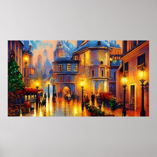  feestdag oude kleurrijke Poster (Voorkant)