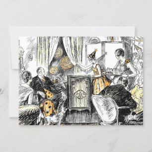 feestdag ouderwetse halloween kaart