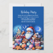 Feestdag Pastel Tekening Santa Kaart (Voorkant)