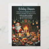 Feestdag Pastel Tekening Santa Kaart (Voorkant)