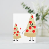 feestdag pizza briefkaart (Staand voorkant)