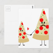 feestdag pizza briefkaart (Voorkant / Achterkant)