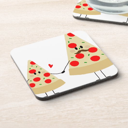 feestdag pizza drankjes onderzetter (Linkerzijde)