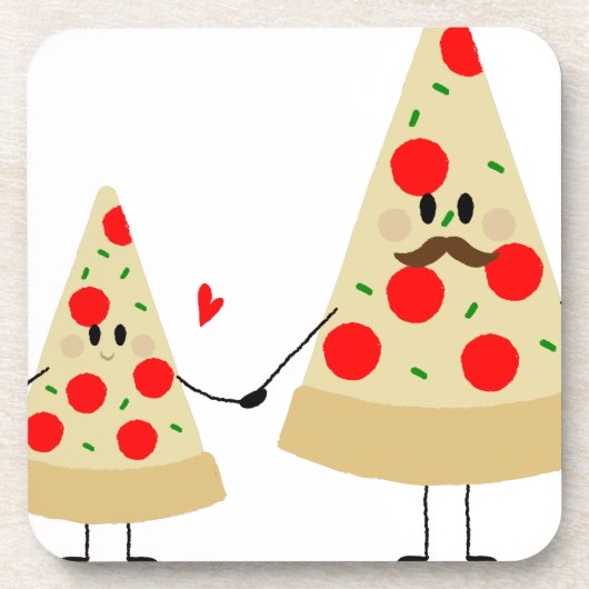 feestdag pizza drankjes onderzetter (Voorkant)