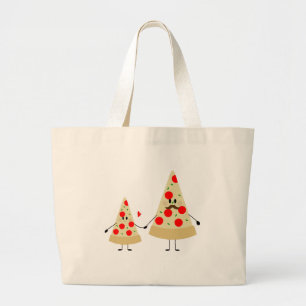 feestdag pizza grote tote bag