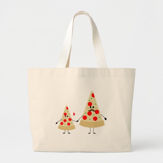 feestdag pizza grote tote bag (Voorkant)