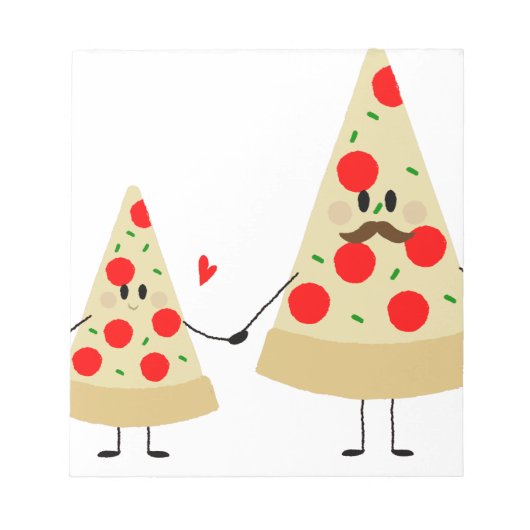 feestdag pizza notitieblok (Voorkant)