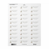 Feestdag | Retouradreslabel Etiket (Full Sheet)