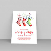 Feestdag Rode en Groene Kousen Feestdagenkaart