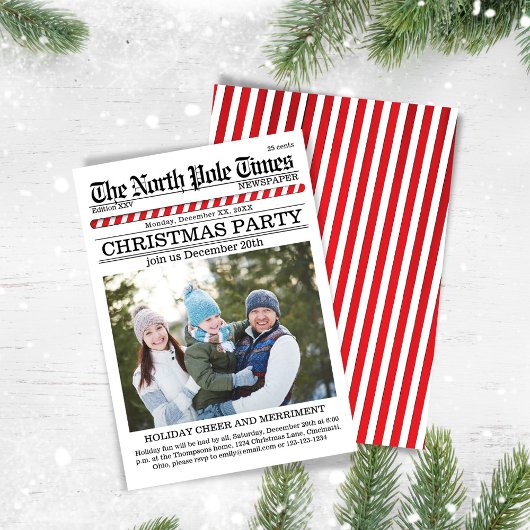 Feestdag Rode en Witte Krant Kaart