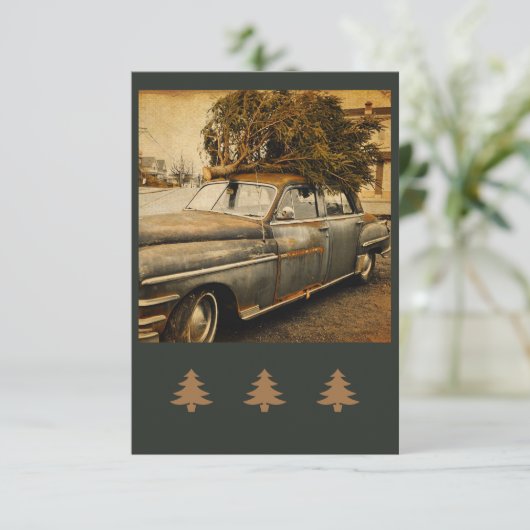  feestdag, roestvast Wenskaart Kaart (Staand voorkant)