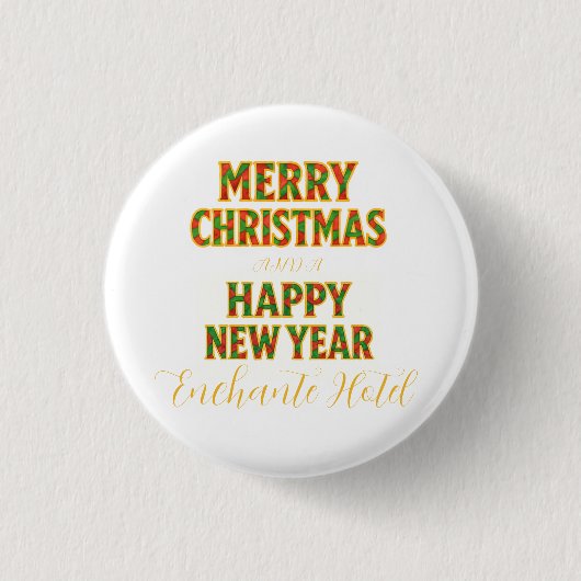 Feestdag Ronde Button 3,2 Cm (Voorkant)