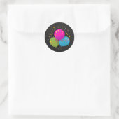 feestdag ronde sticker (Tas)