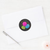 feestdag ronde sticker (Envelop)