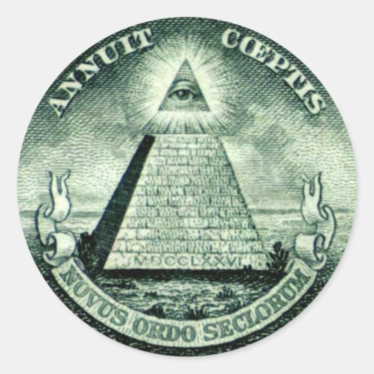 feestdag ronde sticker (Voorkant)