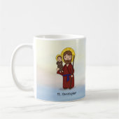 Feestdag Sint-Christoffel Heilige Koffiemok (Links)