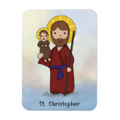 Feestdag Sint-Christoffel Heilige  Magneet (Verticaal)