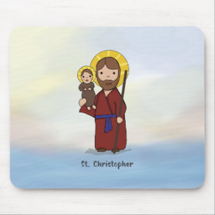 Feestdag Sint-Christoffel Heilige Muismat