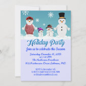  feestdag: sneeuwfamilie kaart (Voorkant)